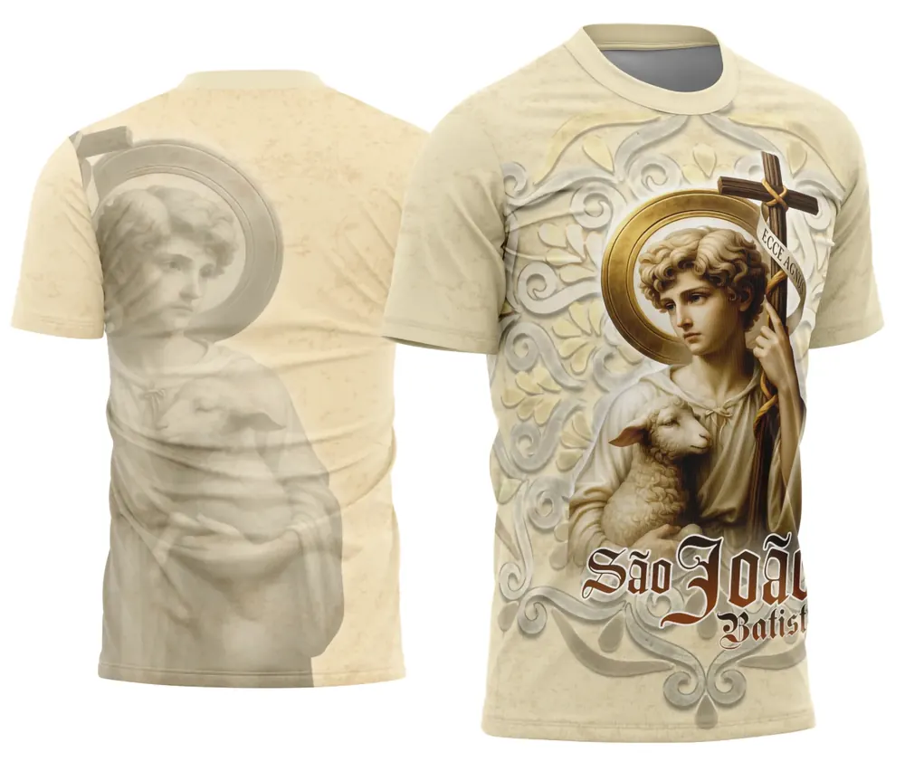 Arte Camisa Devocional São João Batista - 0005