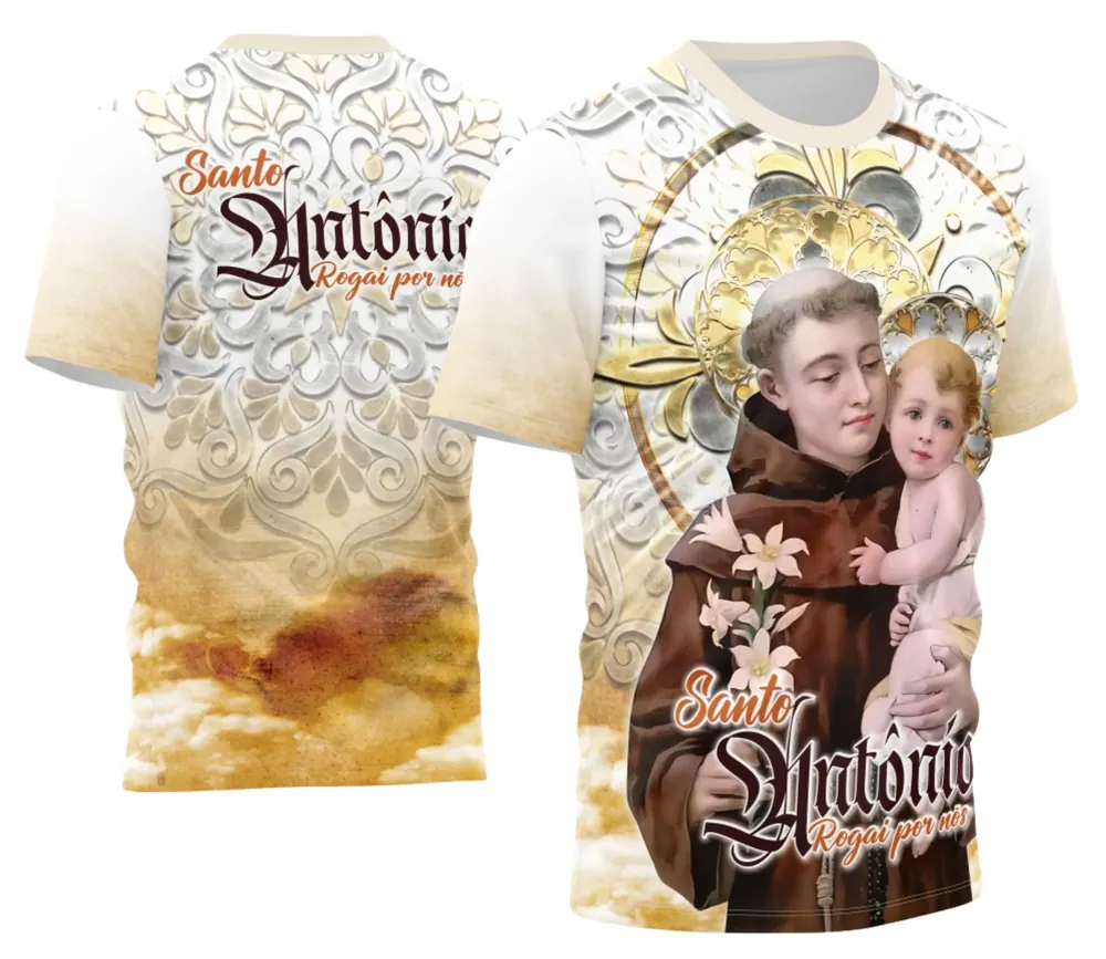 Camisa Devocional Santo Antônio 2026 Modelo 11