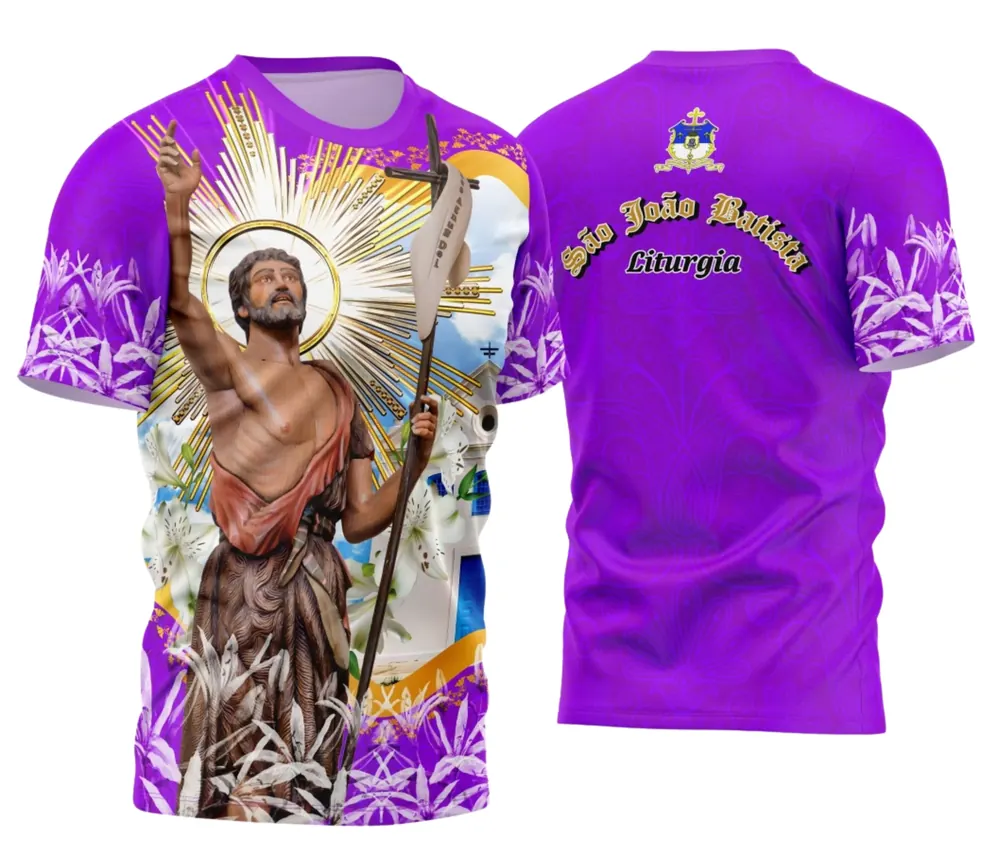 Camisa Religiosa São João Batista Exclusiva
