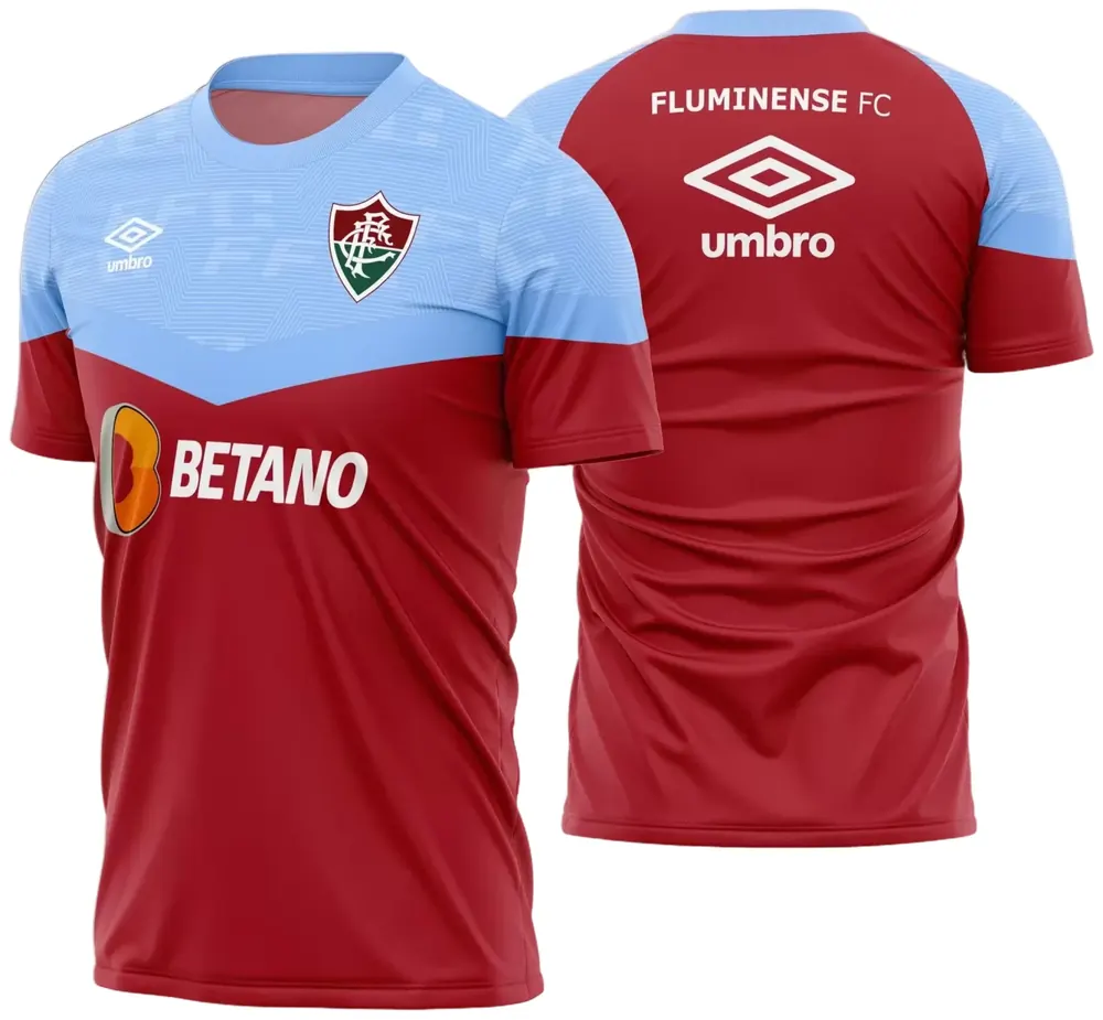 Arte Camisa Titular Fluminense Treino 2023 - 2024 Modelo 02