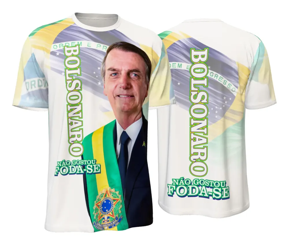 Camiseta Bolsonaro Branca Presidencial