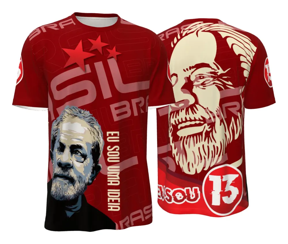 Camisa Lula Vermelha Realista