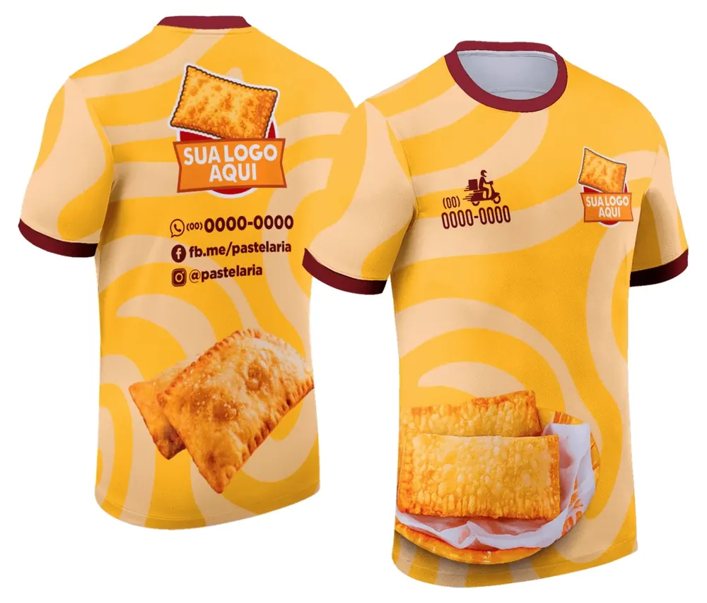 Camisa Uniforme Food Truck Pastel