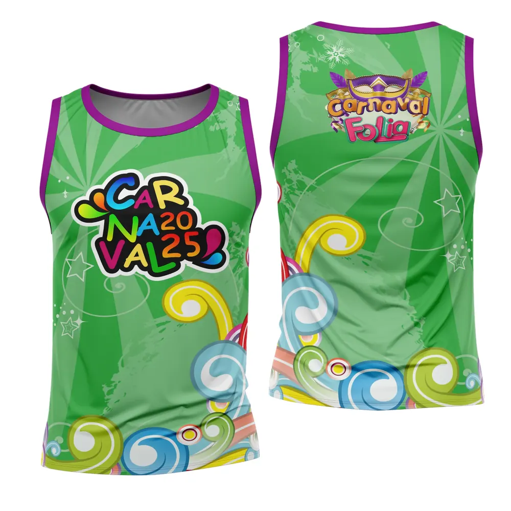 Arte Estampa Camisa Abadá de Carnaval 2026 - Modelo 24