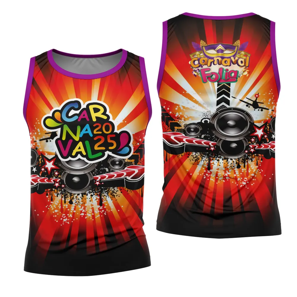 Arte Estampa Camisa Abadá de Carnaval 2026 - Modelo 27