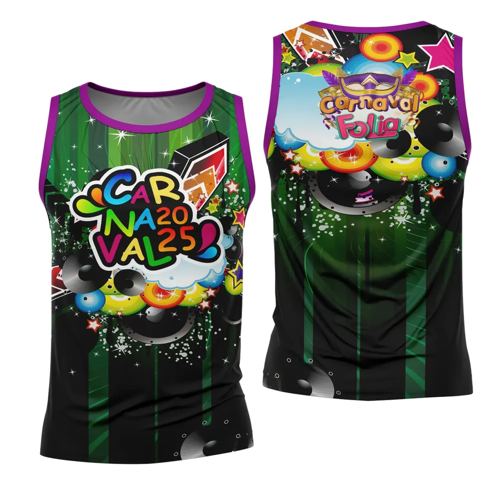 Arte Estampa Camisa Abadá de Carnaval 2026 - Modelo 59
