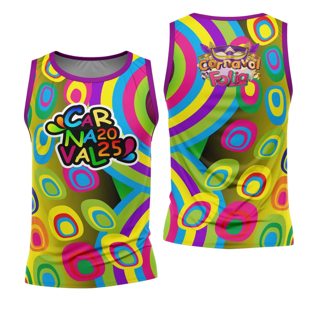Arte Estampa Camisa Abadá de Carnaval 2026 - Modelo 72