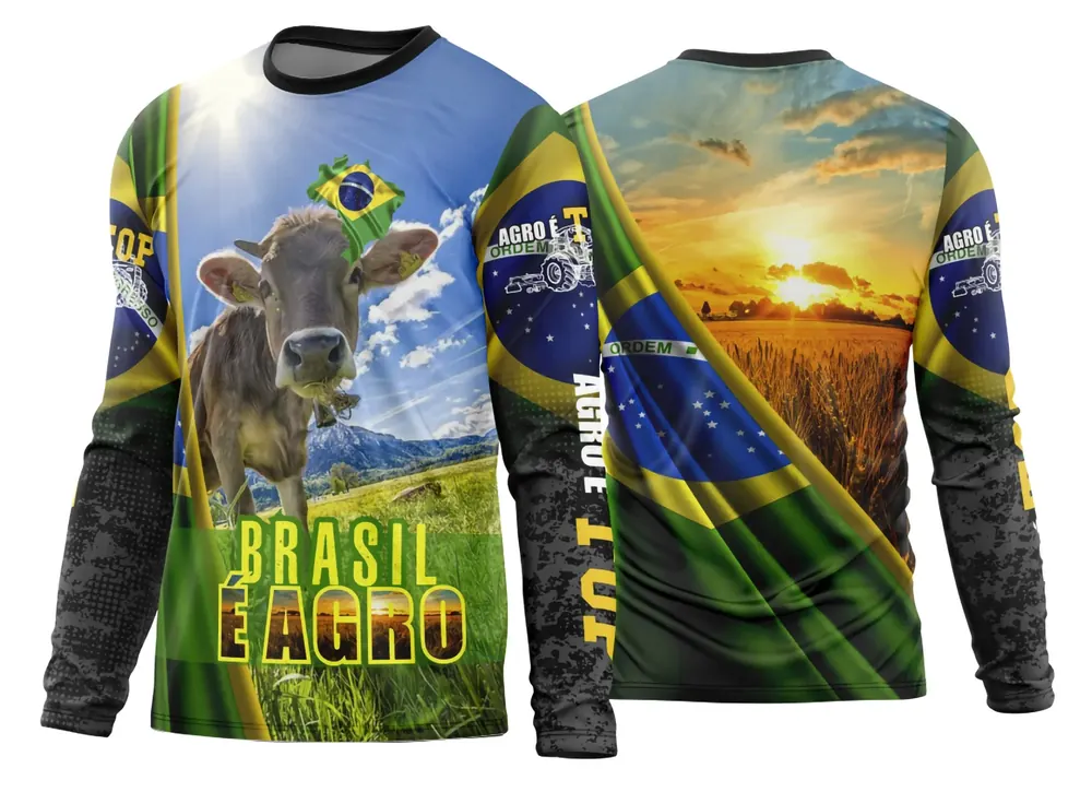 Arte Estampa Camisa Agro 2026 Manga Longa - Modelo 04