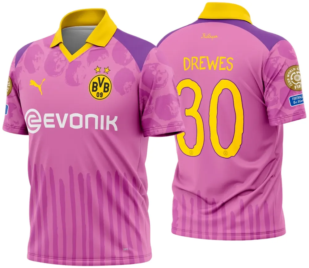 Arte Estampa Camisa Borussia Dortmund CWC Goleiro 2025 - 2026