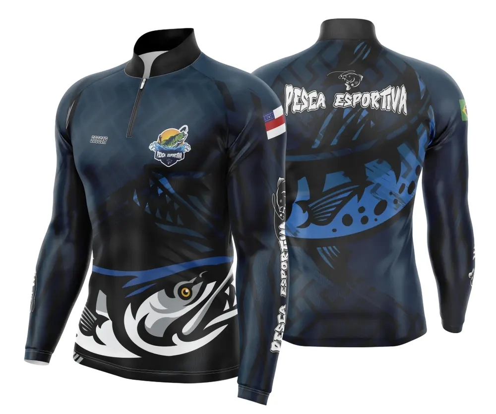 Arte Estampa Camisa De Pesca Esportiva Modelo 31