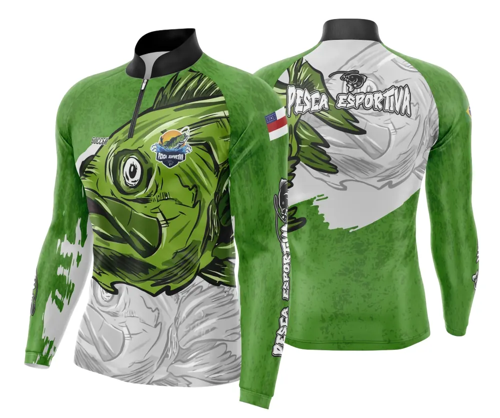 Arte Estampa Camisa De Pesca Esportiva Modelo 21