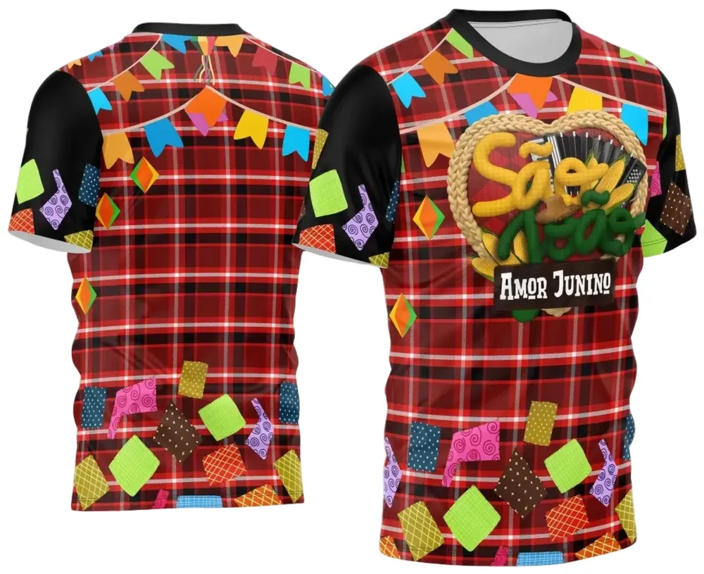 Camisa Festa Junina Arraiá 2025 Modelo 07