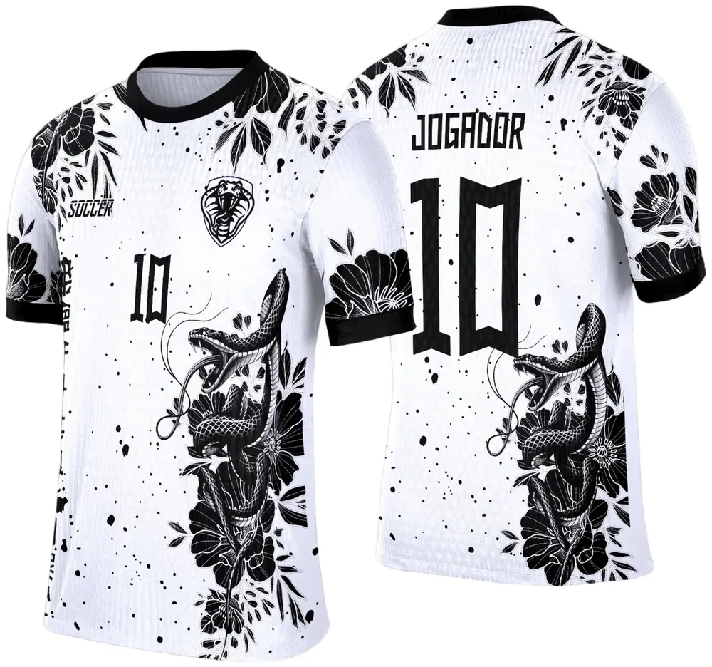 Camisa Interclasse Cobra Preto e Branco