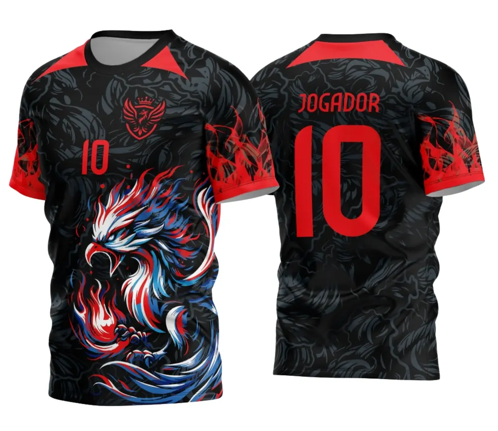 Camisa Interclasse Fênix Degrade Vermelha
