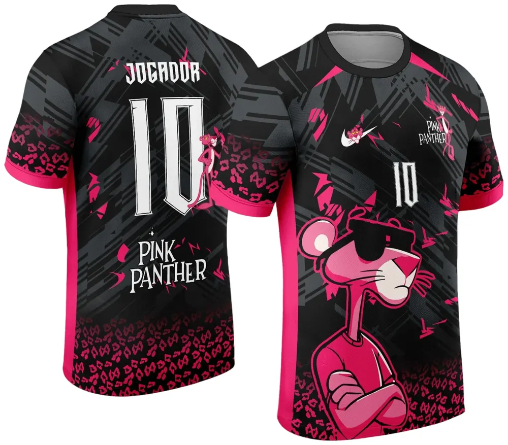 Arte Estampa Camisa Interclasse Pink Panther - Pantera Cor de Rosa