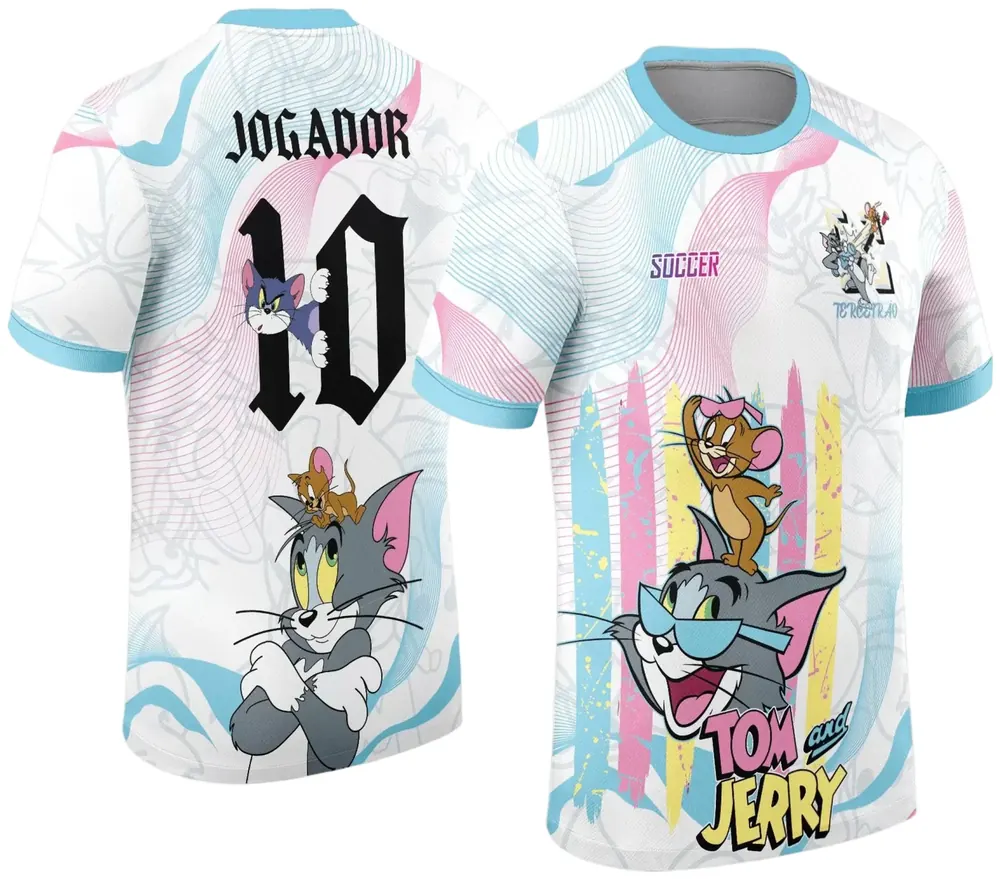 Arte Estampa Camisa Interclasse Tom e Jerry Modelo 02