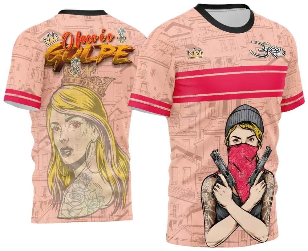 Arte Estampa Camisa Quebrada 2024 Modelo 08