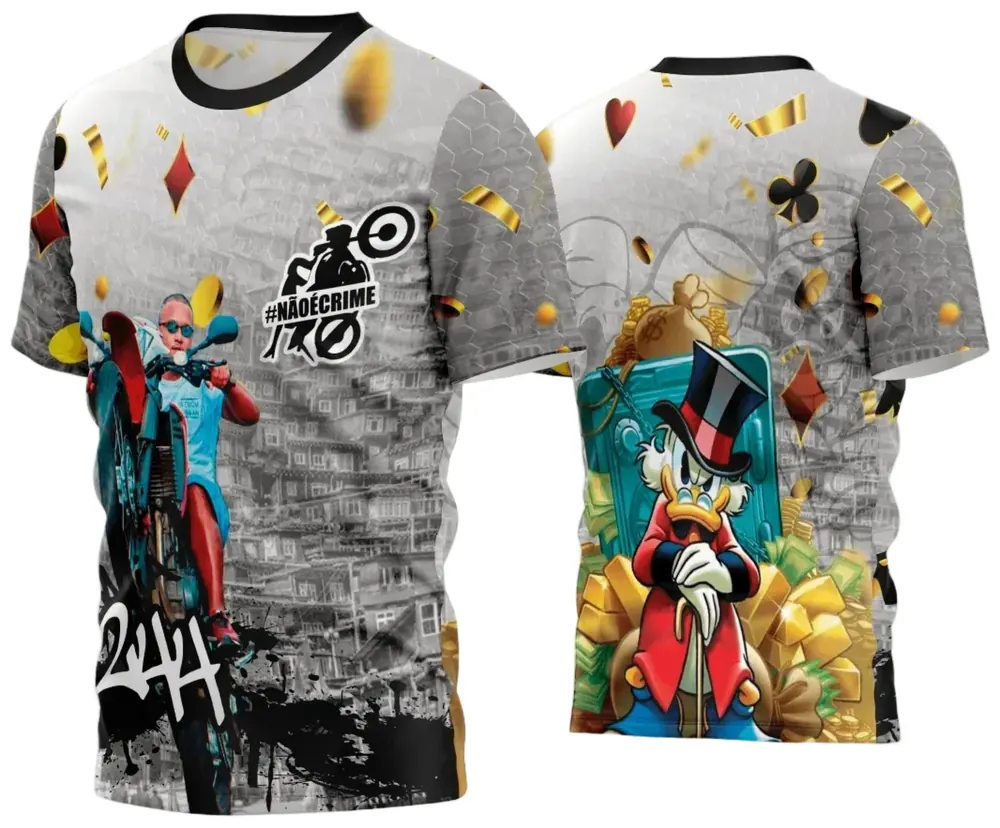 Arte Estampa Camisa Quebrada 2024 Modelo 91