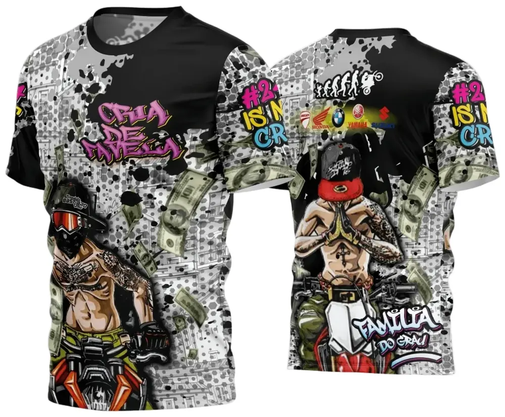 Arte Estampa Camisa Quebrada 2024 Modelo 81