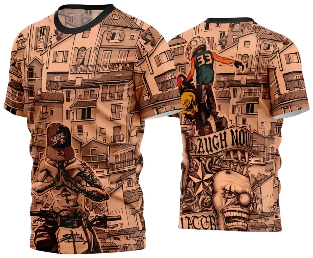 Arte Estampa Camisa Quebrada 2024 Modelo 75