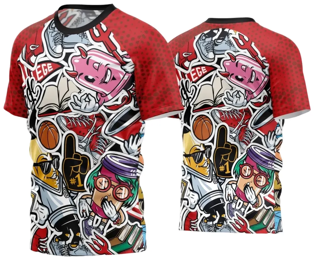 Arte Estampa Camisa Quebrada 2024 Modelo 74
