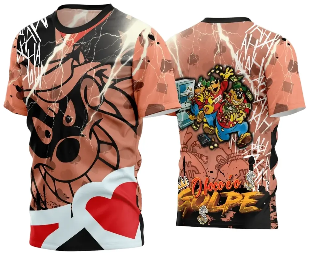 Arte Estampa Camisa Quebrada 2024 Modelo 72