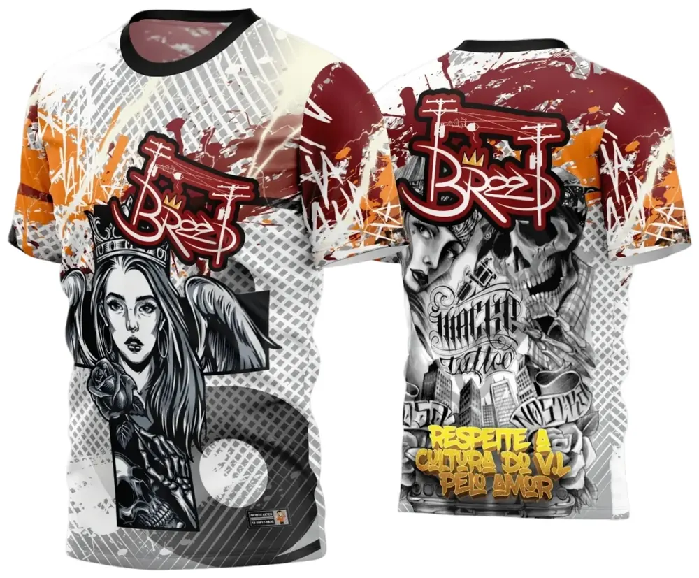 Arte Estampa Camisa Quebrada 2024 Modelo 57