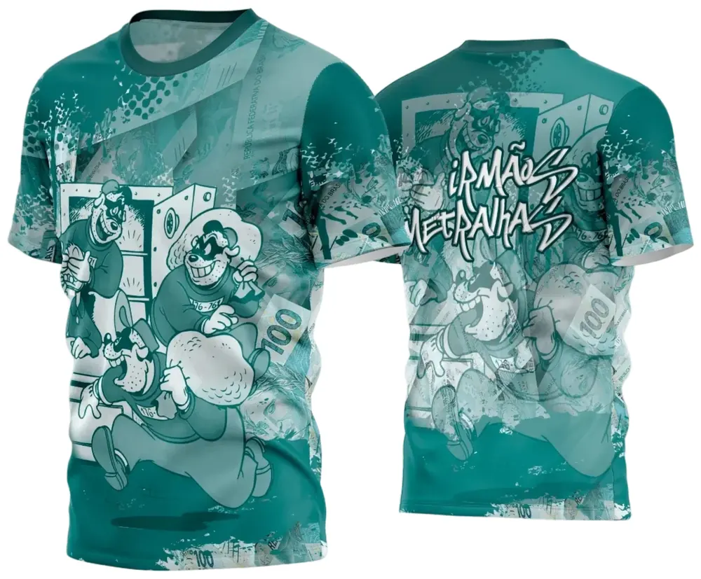 Arte Estampa Camisa Quebrada 2024 Modelo 47
