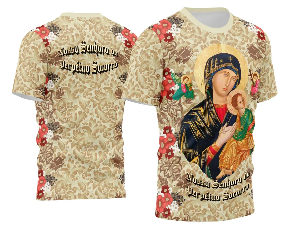 Arte Exclusiva Camisa Nossa Senhora do Perpétuo Socorro 2026