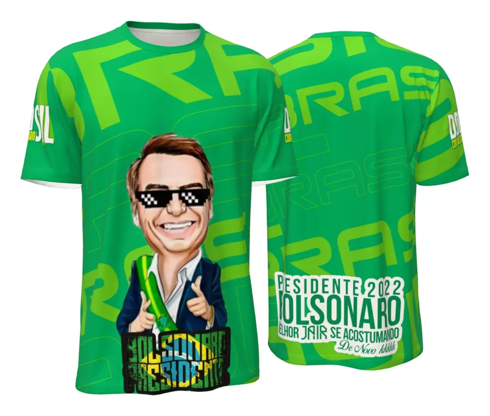 Camiseta Bolsonaro Verde Vibrante
