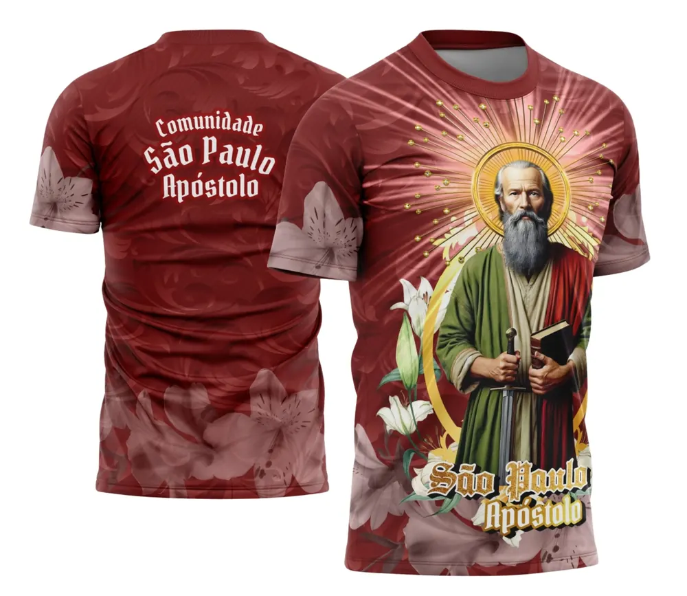 Arte Camisa São Paulo Apóstolo Clássica