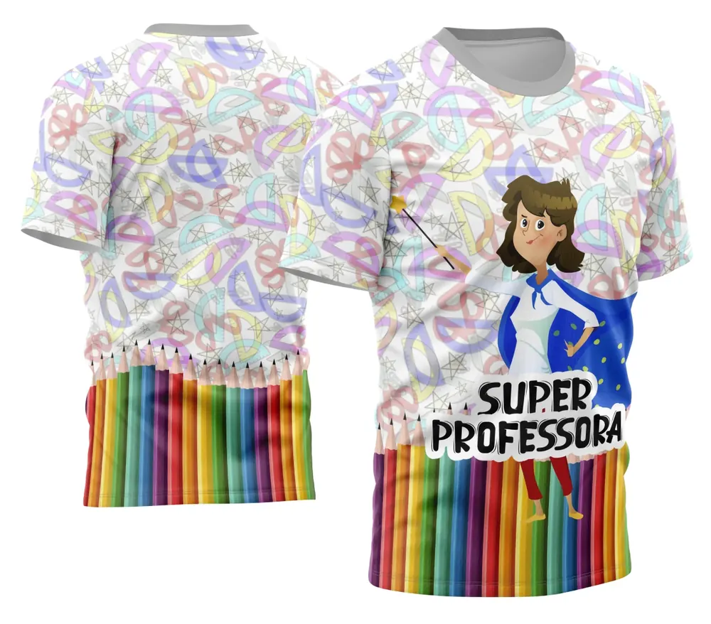 Camisa Professora Personalizada Modelo 34