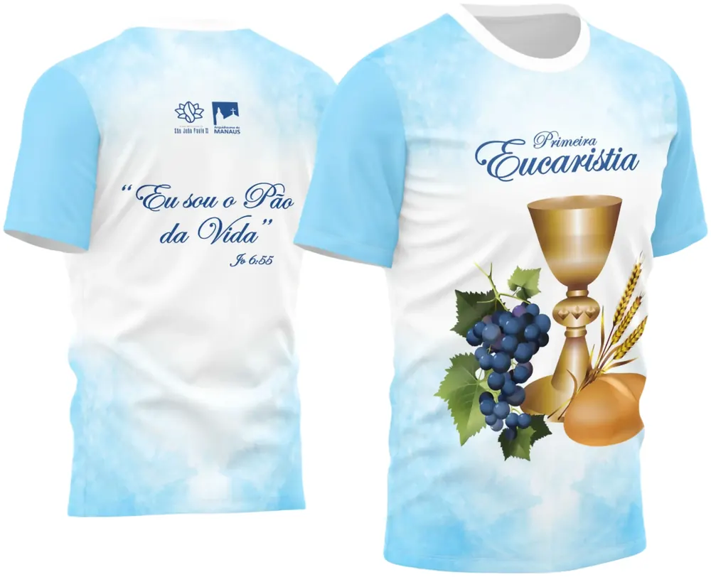 Camisa Comemorativa Primeira Eucaristia