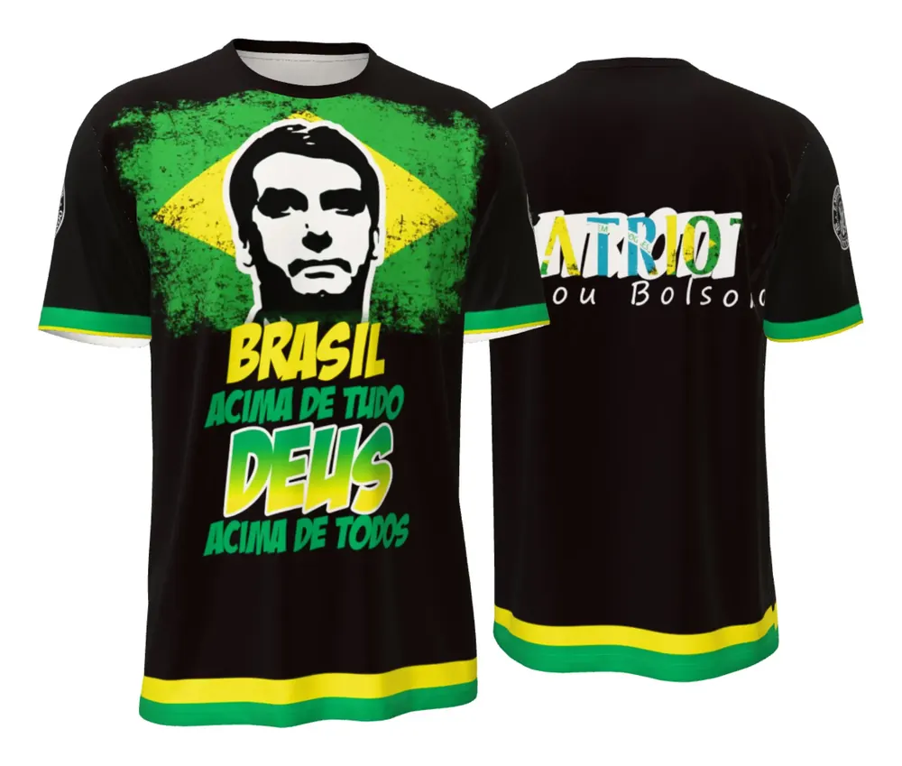 Camisa Gráfica Bolsonaro Estêncil Preta