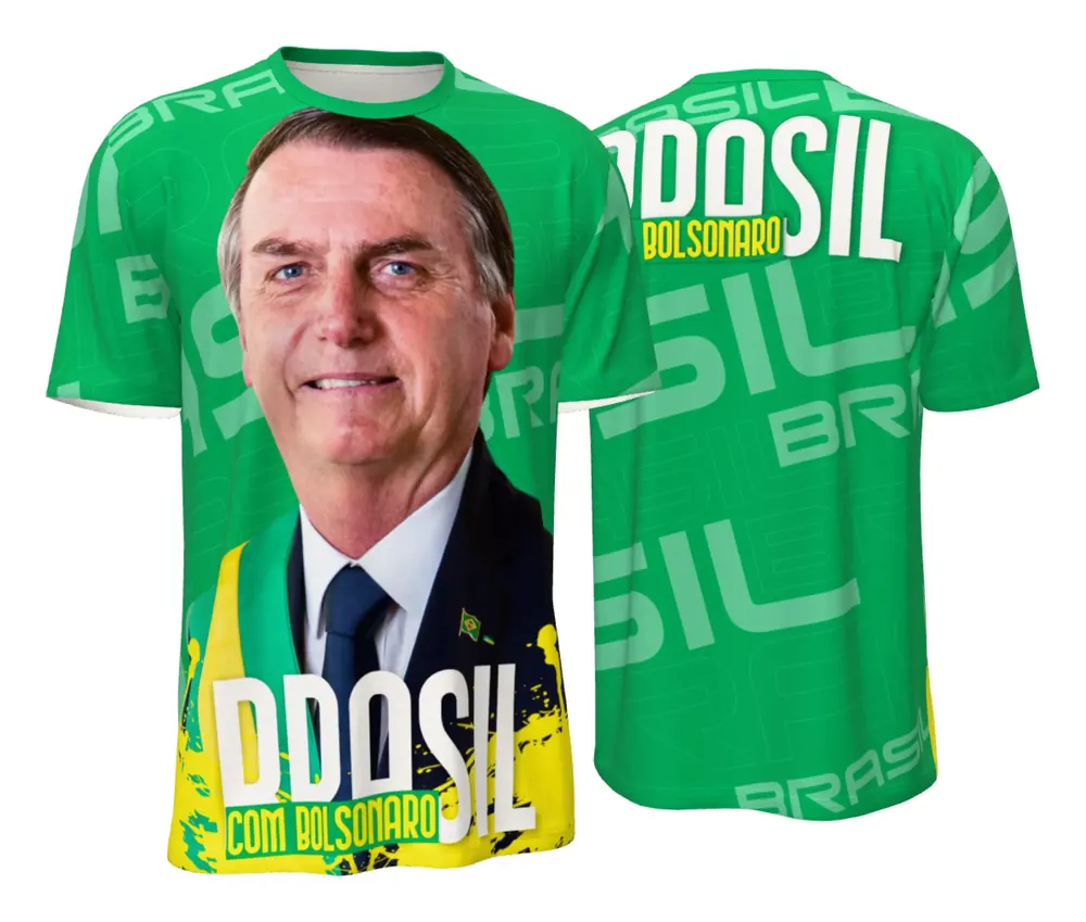 Camisa Gráfica Bolsonaro Verde Chapada