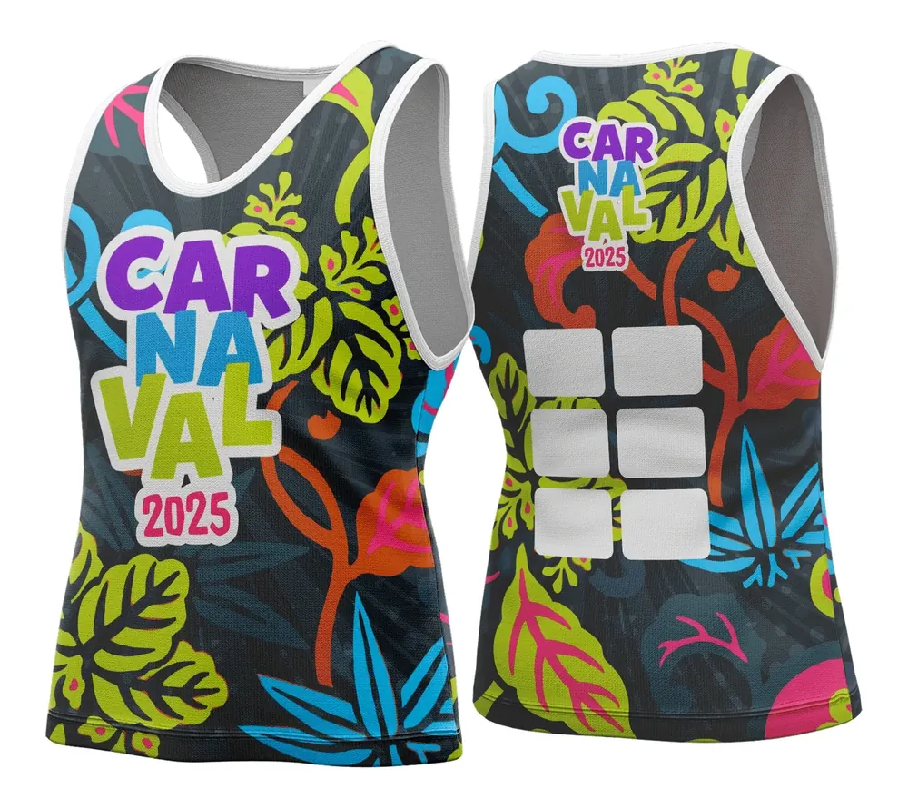 Arte Vetor Camisa Abadá de Carnaval 2026 - Modelo 64