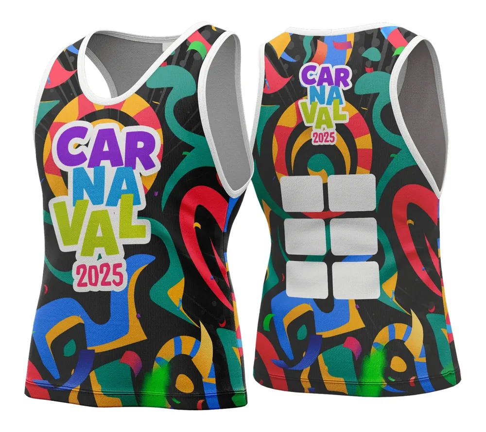 Arte Vetor Camisa Abadá de Carnaval 2026 - Modelo 60