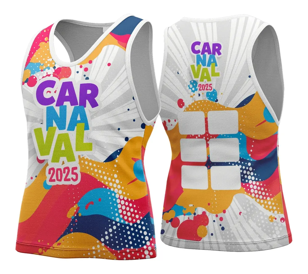 Arte Vetor Camisa Abadá de Carnaval 2026 - Modelo 50