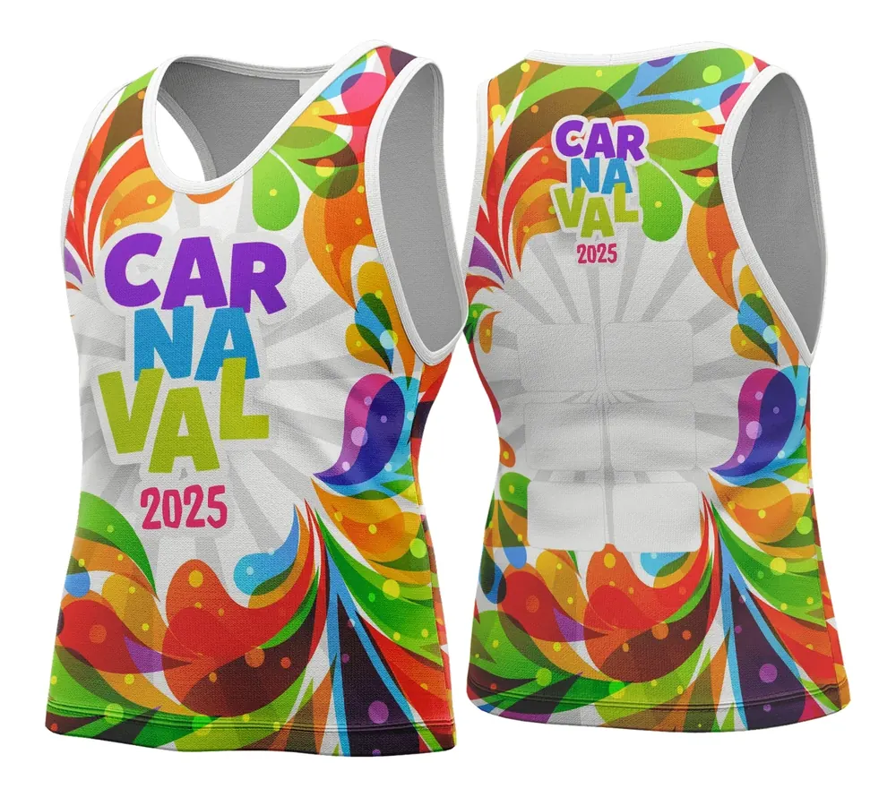 Arte Vetor Camisa Abadá de Carnaval 2026 - Modelo 48