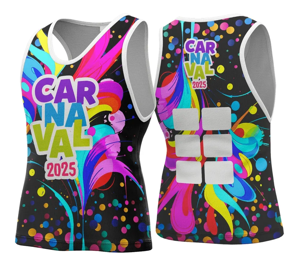 Arte Vetor Camisa Abadá de Carnaval 2026 - Modelo 45