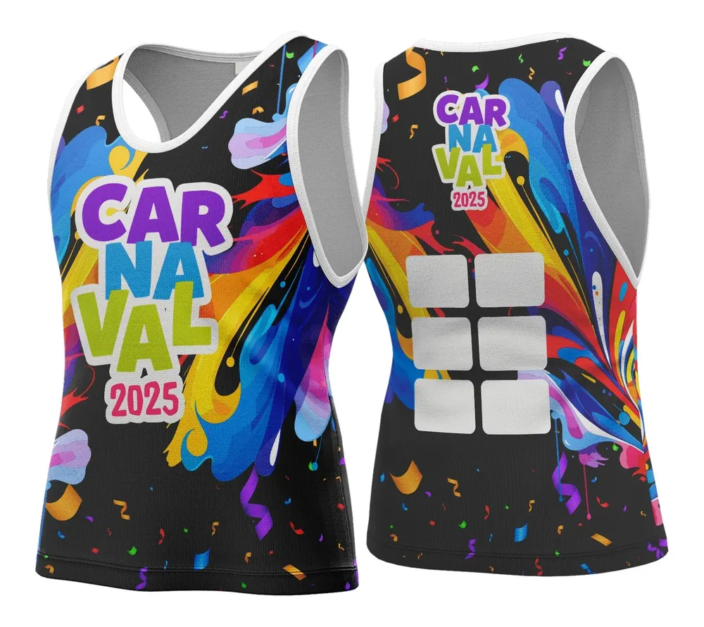 Arte Vetor Camisa Abadá de Carnaval 2026 - Modelo 44