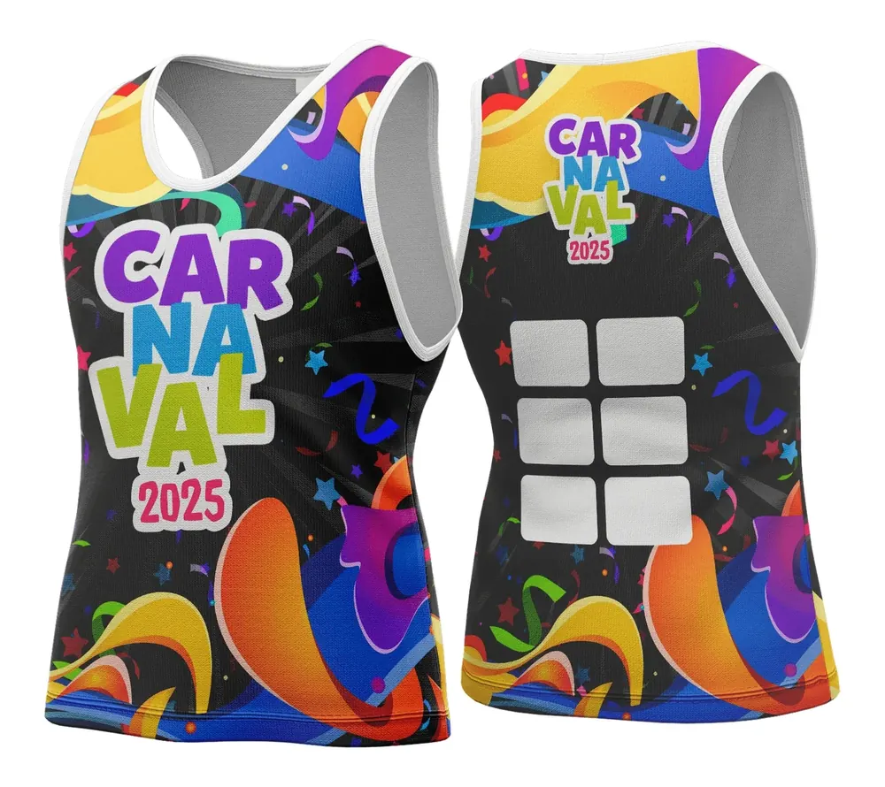 Arte Vetor Camisa Abadá de Carnaval 2026 - Modelo 43