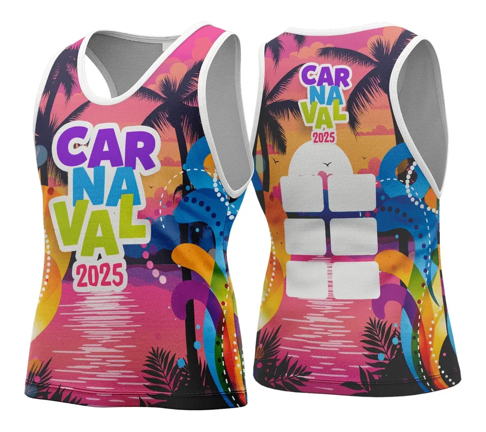 Arte Vetor Camisa Abadá de Carnaval 2026 - Modelo 35
