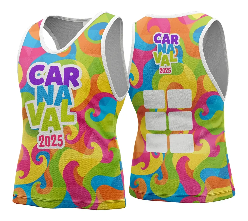 Arte Vetor Camisa Abadá de Carnaval 2026 - Modelo 24