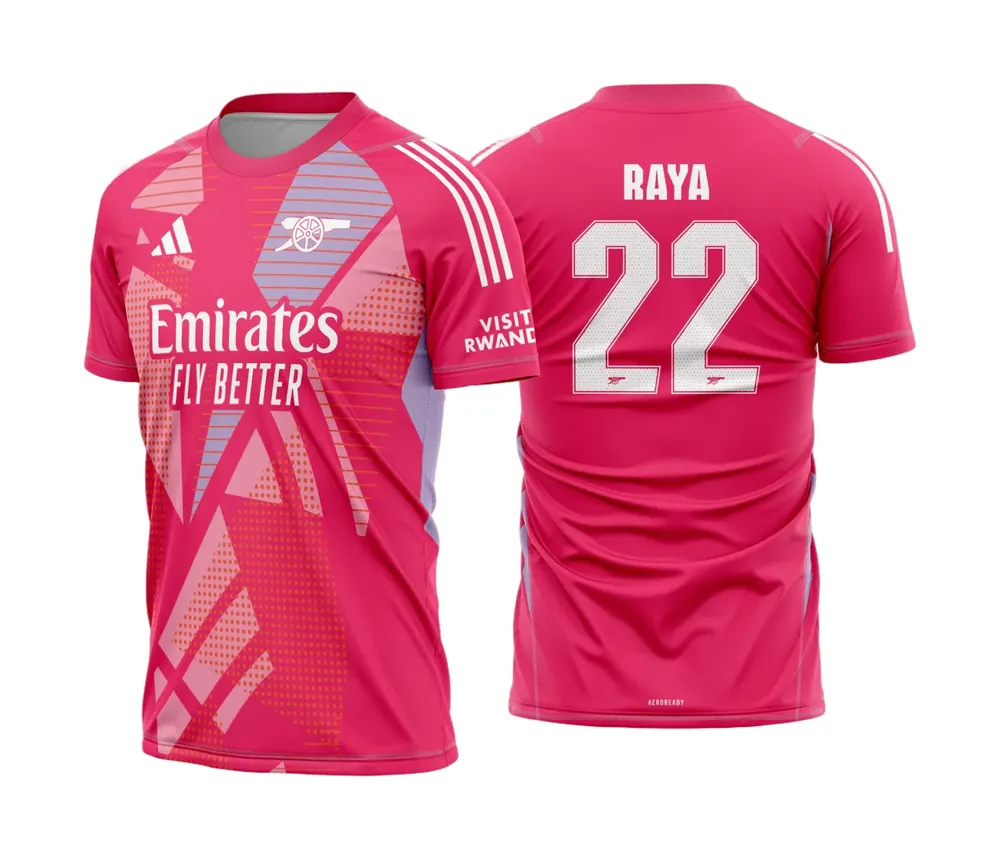 Arte Vetor Camisa Arsenal Goleiro 2024 - 2025 Modelo 02