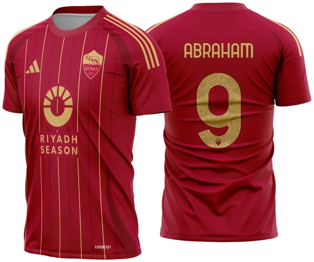 Arte Vetor Camisa AS Roma Titular 2024 - 2025