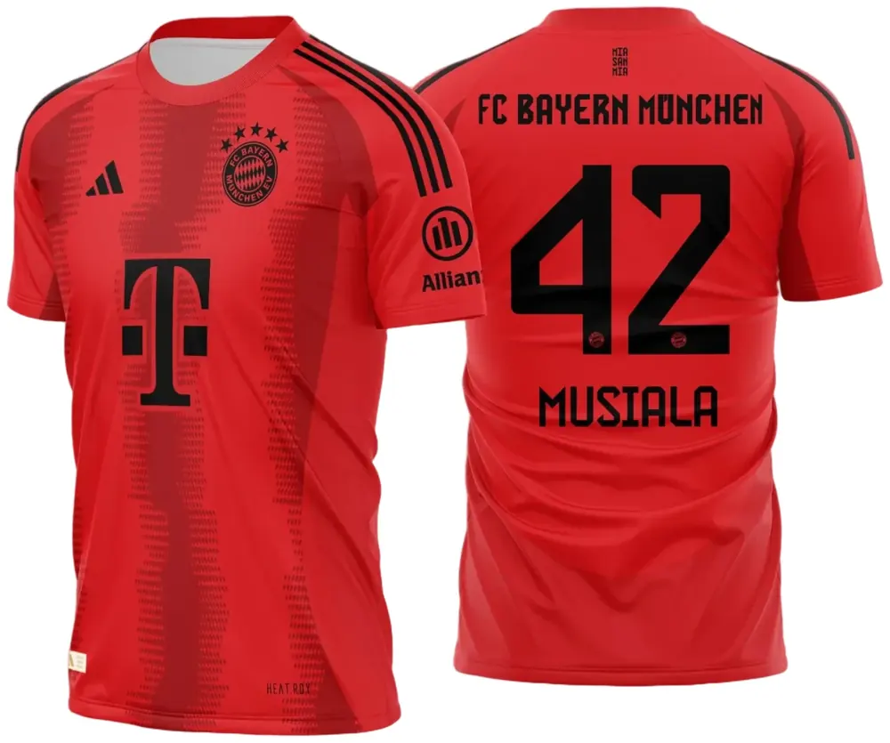 Arte Vetor Camisa Bayern de Munique Titular 2024 - 2025