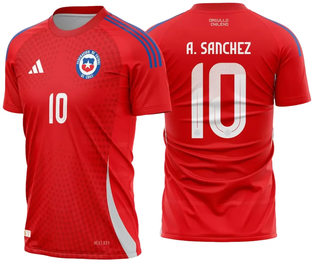 Arte Vetor Camisa Chile Titular 2024 - 2025