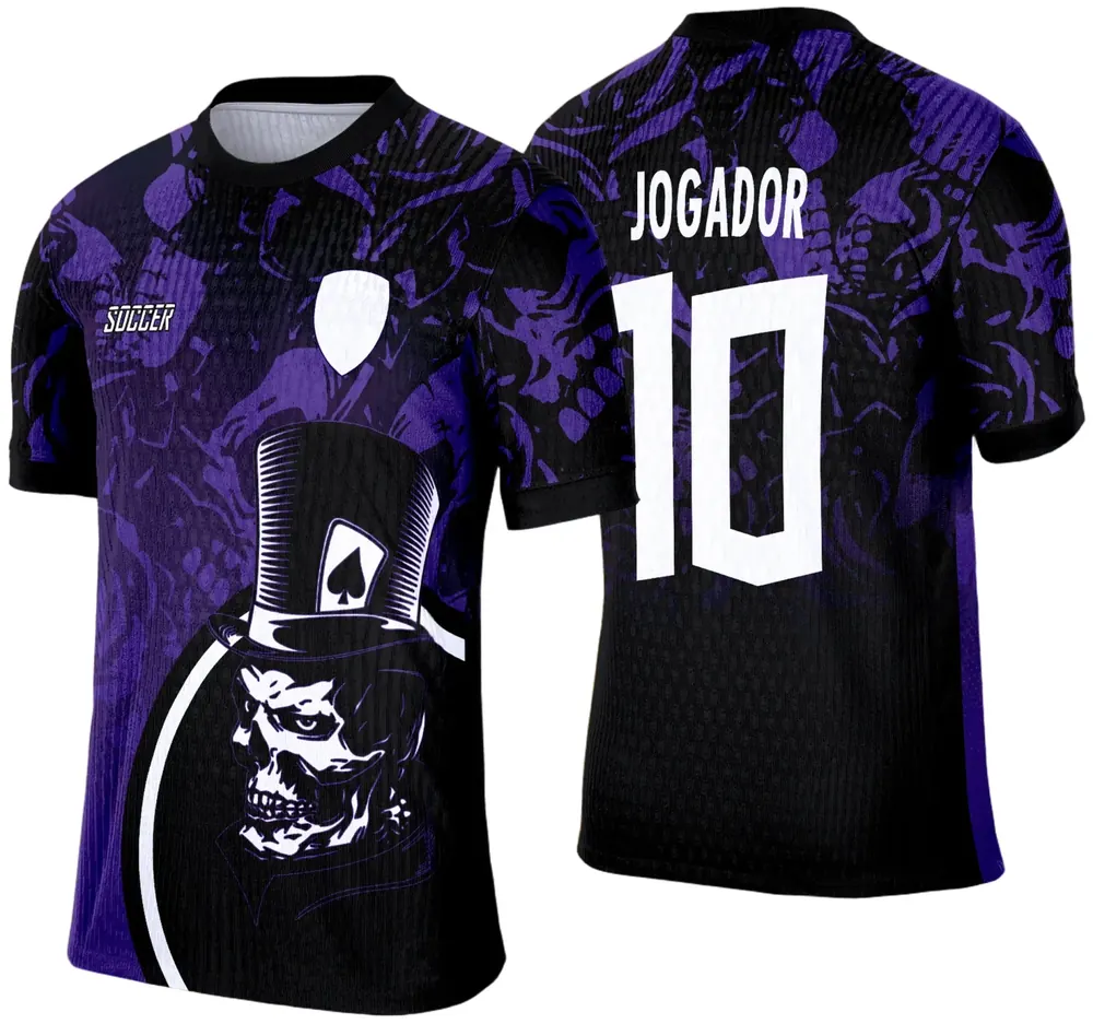 Arte Vetor Camisa de Interclasse 2025: Caveira Roxa