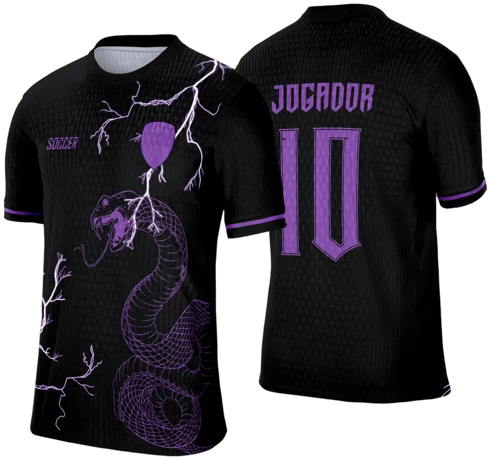 Arte Vetor Camisa de Interclasse 2025: Cobra Roxa